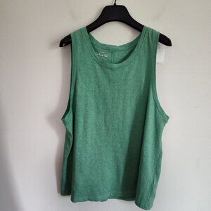 Ladies SZ L J Crew Factory Green Girlfriend Tank
